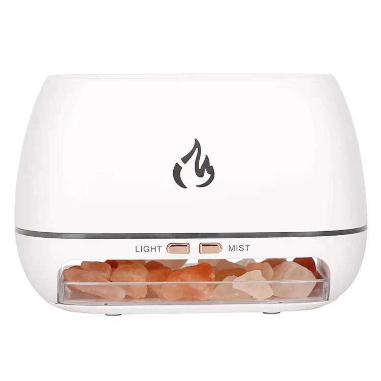 3D Flame Salt Stone Humidifier
